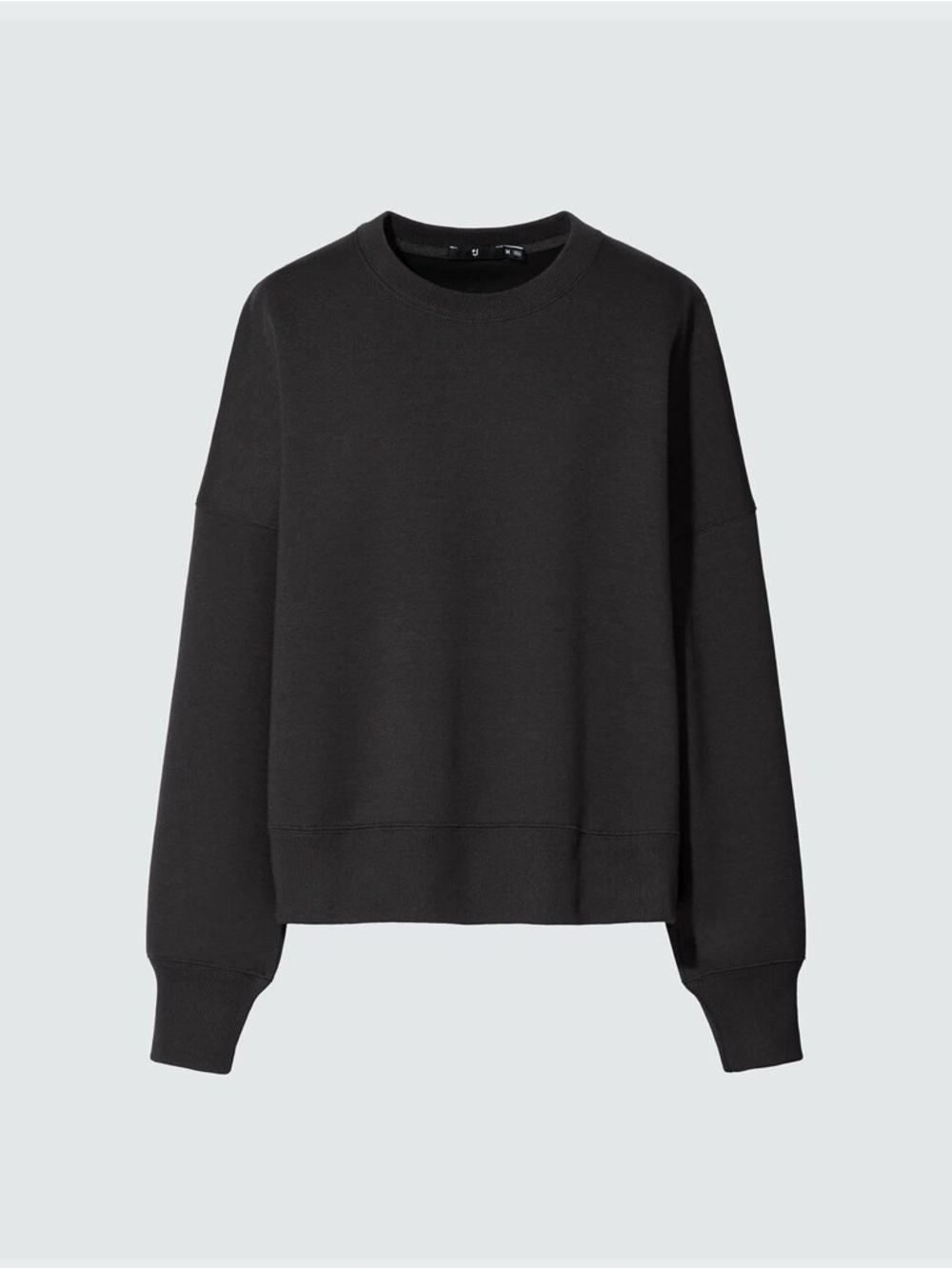 Uniqlo +J Dry Cropped Long-Sleeve Sweatshirt, XL, Black, Perfect Condition